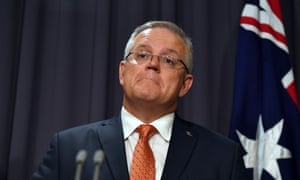 Scott Morrison at a media conference on Friday