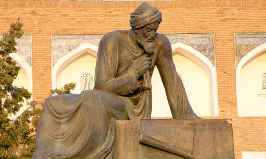 A statue of the mathematician Muhammad ibn Musa al-Khwarizmi in Uzbekistan.