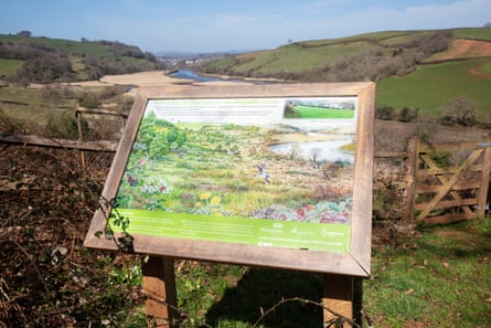 An outdoor map of the Sharpham estate.