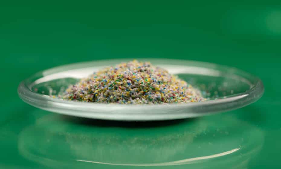 Microplastics in a petri dish