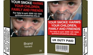 Unbranded cigarette packaging