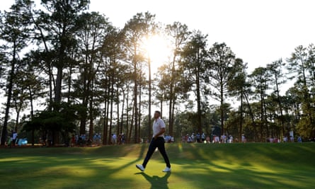 Ludvig Aberg on the 17th fairway during his second round of the 124th US Open at Pinehurst