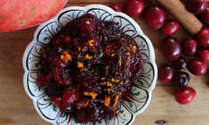 Reader Fadime Tiskaya’s spiced cranberry and pomegranate chutney.