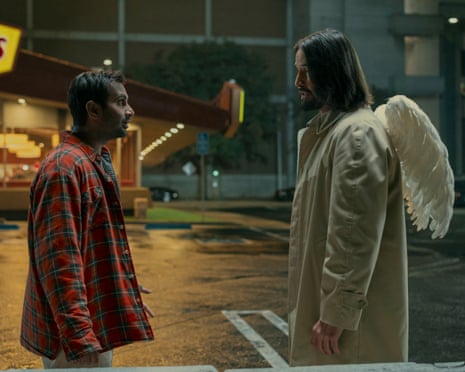 Aziz Ansari and Keanu Reeves in Good Fortune
