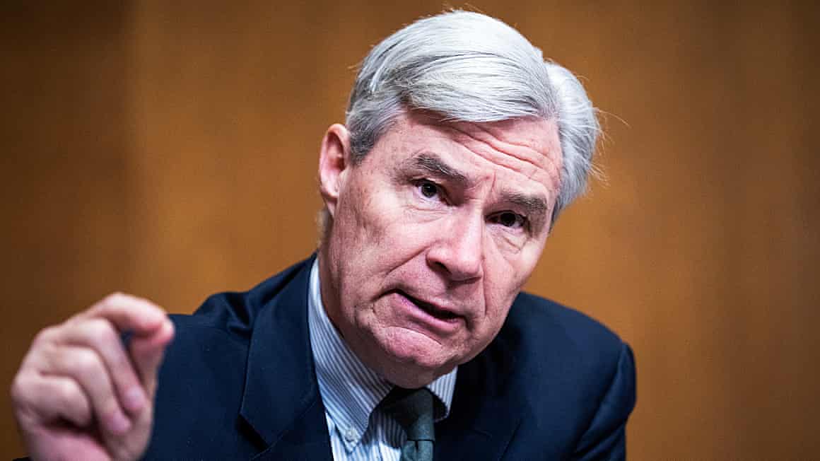 Sheldon Whitehouse at a Senate confirmation hearing