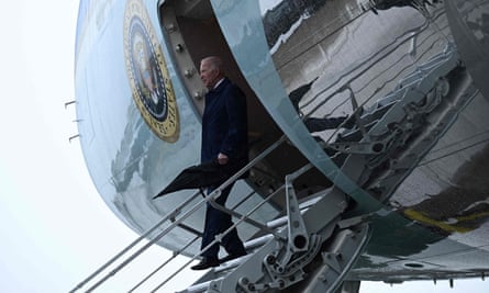 US president Joe Biden arrives at the G7 summit in Hiroshima, Japan.