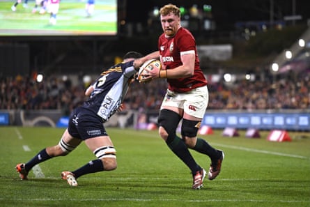 Ollie Chessum playing for the Lions