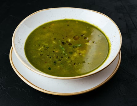 Spanish gazpacho soup – not always red