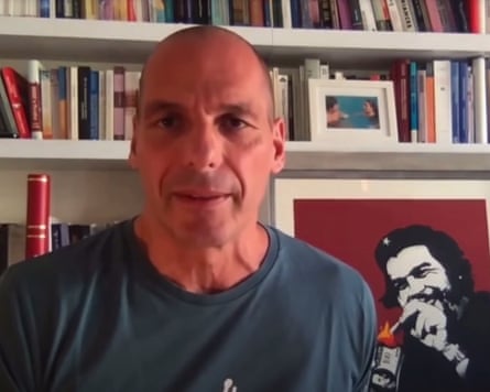 An AI-generated image from a deepfake video of ‘Yanis Varoufakis’.