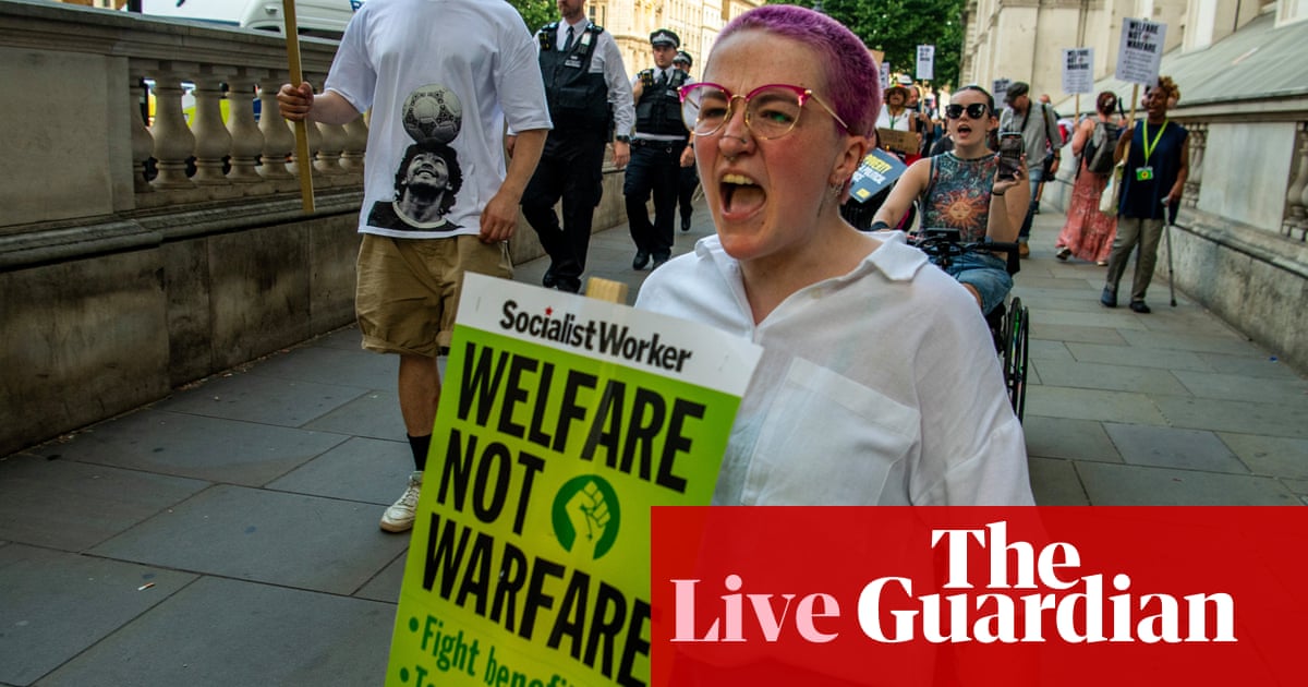 Minister declines to rule out tax rises after welfare concessions UK politics live