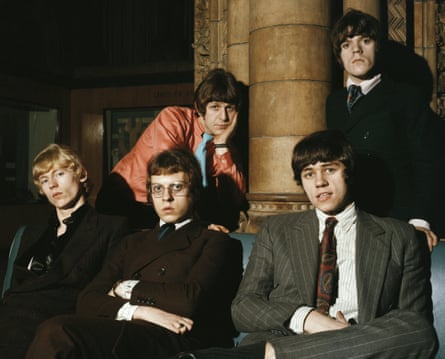 The Move … band members, left to right, Ace Kefford, Trevor Burton, Carl Wayne, Bev Bevan and Roy Wood