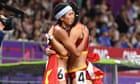 Chinese censors block 'Tiananmen' image of athletes hugging