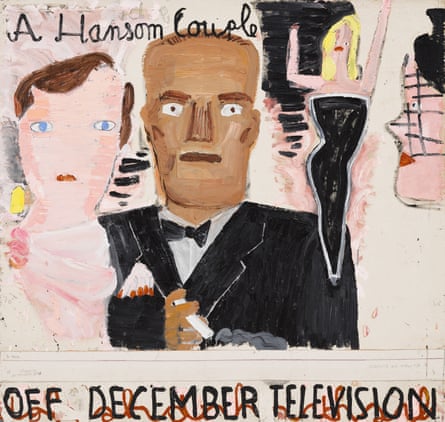 A Handsome Couple by Rose Wylie.