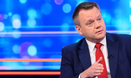 Nick Thomas-Symonds speaking on a TV show