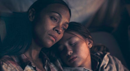 Zoe Saldana and Maeve Garay in Beyond the Borders.