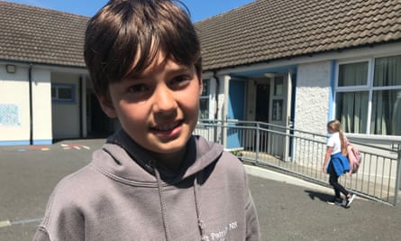 Josh Webb, a pupil at St Patrick’s school in Greystones, Co Wicklow.