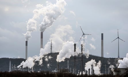 A BP refinery and a Uniper coal-fired power plant in Gelsenkirchen, Germany.