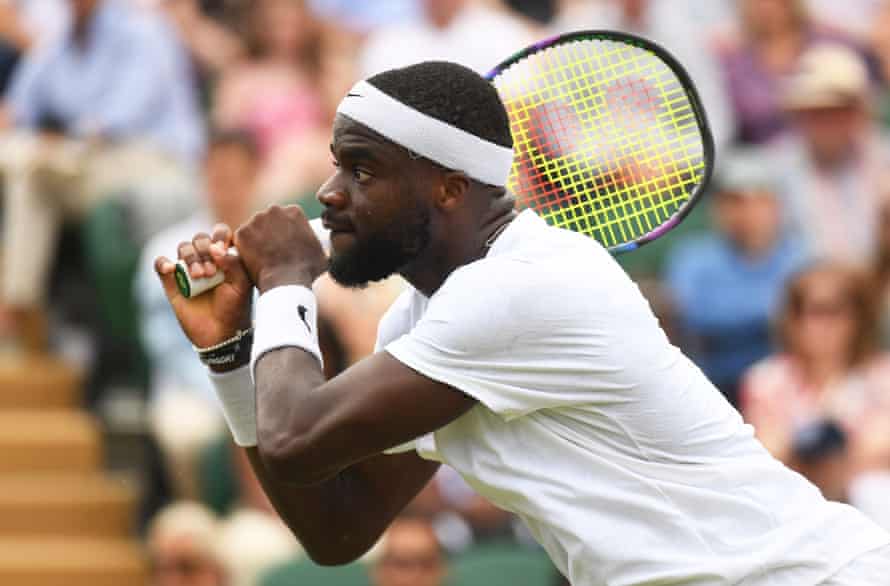 Frances Tiafoe directs Goffin.
