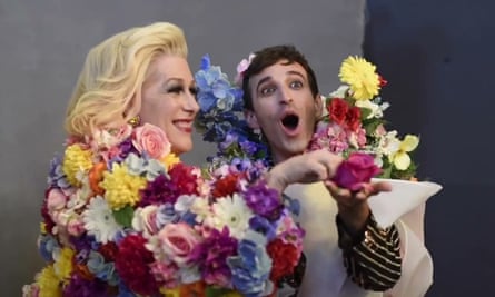 Cabaret artist Justin Vivian Bond (left) and countertenor Anthony Roth Costanzo.