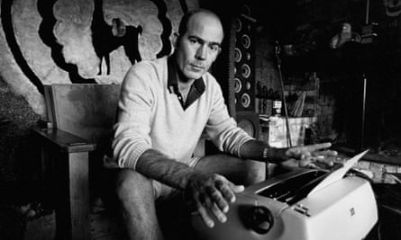 Hunter S Thompson, with his other weapon of choice.