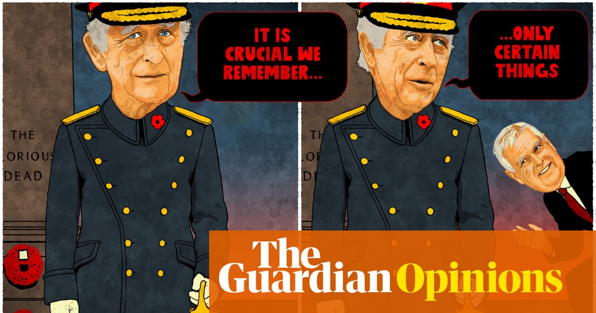 Rebecca Hendin on King Charles leading the UK’s Remembrance Sunday service – cartoon