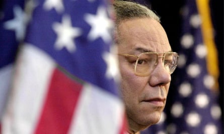 Colin Powell at the State Department in February 2001.