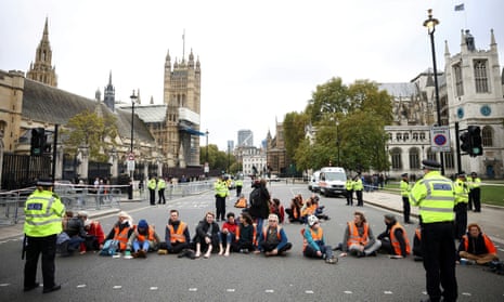 Insulate Britain activists protest in London