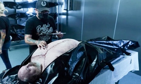 Josh Nalley takes his corpse-impersonating skills to the set of CSI: Vegas.