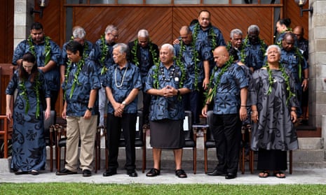 Pacific leaders at the Pacific Islands forum in Suva in July