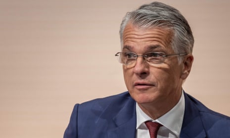 Sergio Ermotti at a press conference in Zurich on Wednesday 29 March 2023.