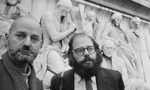 Lawrence Ferlinghetti (left) and Allen Ginsberg in London in 1965.