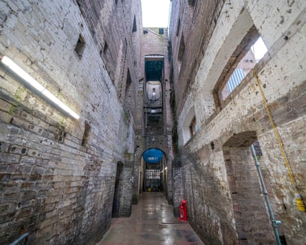 The interior basement level of the Mackintosh building in 2023.