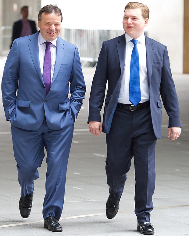 Arron Banks with George Cottrell, the Farage aide arrested and jailed in the US.