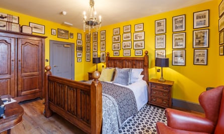Yellow bedroom, The Dial House, Norfolk