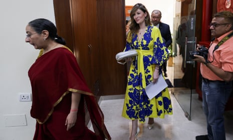 Ukraine’s Deputy Foreign Minister Emine Dzhaparova in New Delhi, India, 11 April 2023.