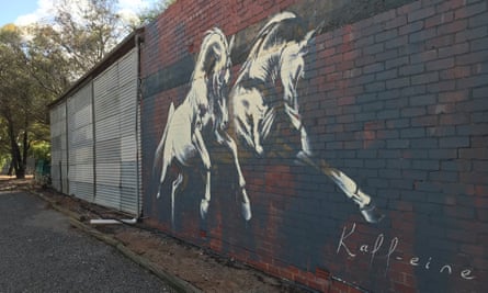 Kaff-eine’s mural in Beulah, Silo Art Trail, Australia