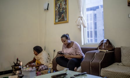 Inside a condominium apartment in Lideta, Addis Ababa.