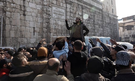 Visitors gather at the nearby Umayyad Mosque, a symbol of the city’s rich cultural and religious heritage as life is gradually returning to normal in Damascus