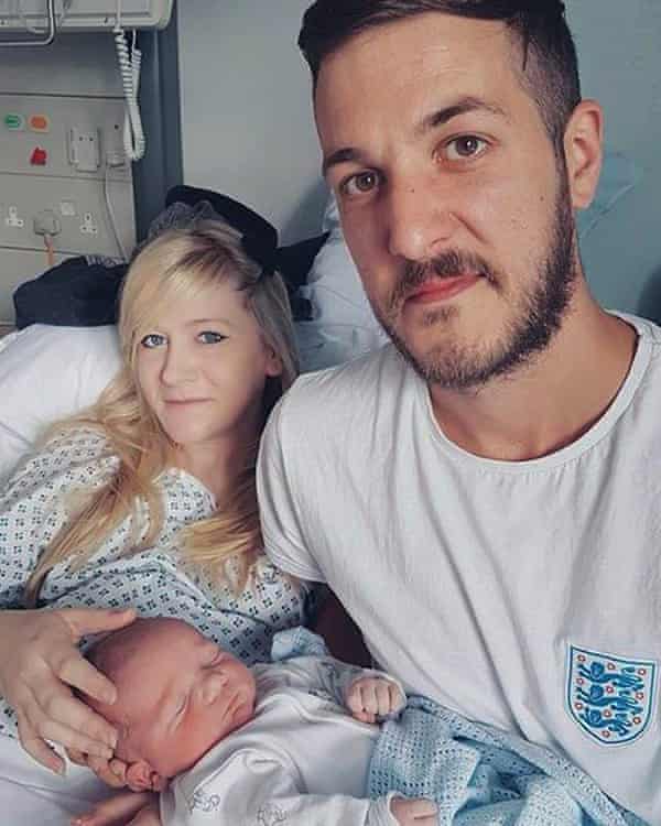 Charlie Gard with his parents, Connie Yates and Chris Gard