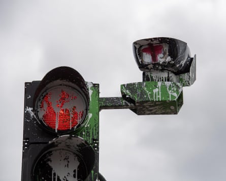 Ulez camera sprayed with paint
