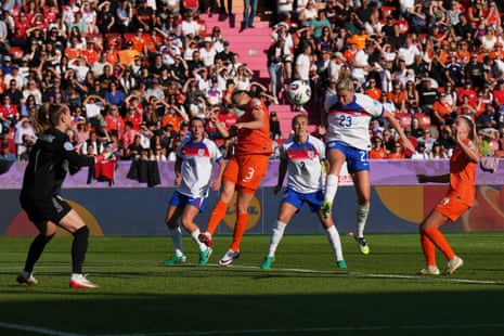 Alessia Russo has her effort ruled retired for a flimsy offside.