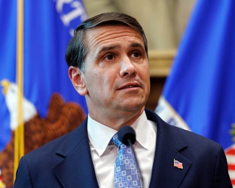Todd Blanche addresses a press conference at the Department of Justice in Washington DC, 12 August 2026.