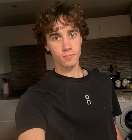 George Gribben wearing a T-shirt
