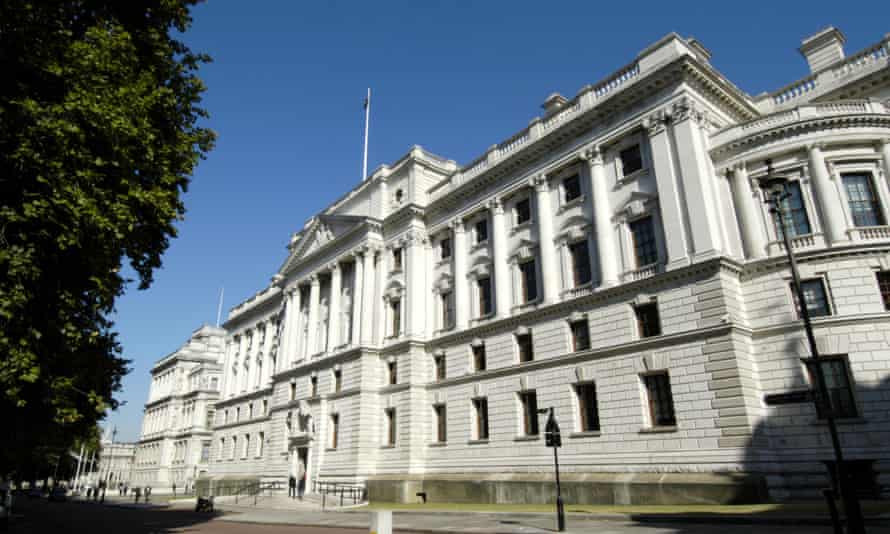 The offices of HM Treasury in Whitehall.