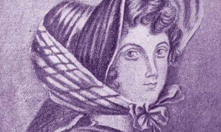 Emily Brontë, from a portrait drawn by her elder sister, Charlotte.