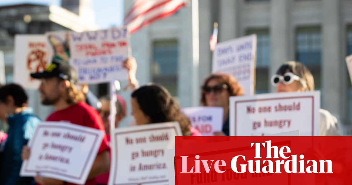 Judge blocks suspension of Snap food aid during shutdown – US politics live