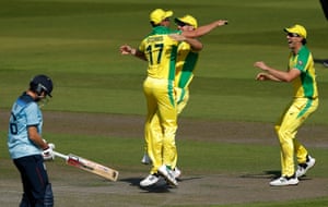 Stoinis celebrates after running out Roy.