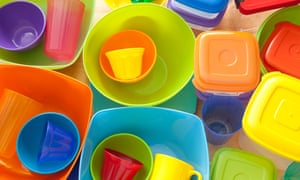 Tupperware and other plastic kitchen tubs