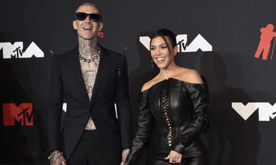 Travis Barker and Kourtney Kardashian.