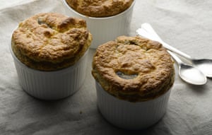 Dan Lepard's mushroom and cheese soufflé